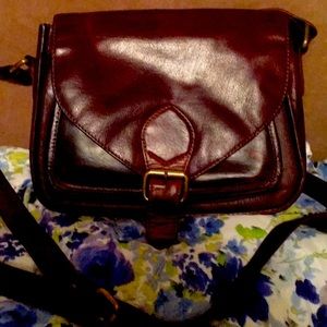 JOYN brown leather purse